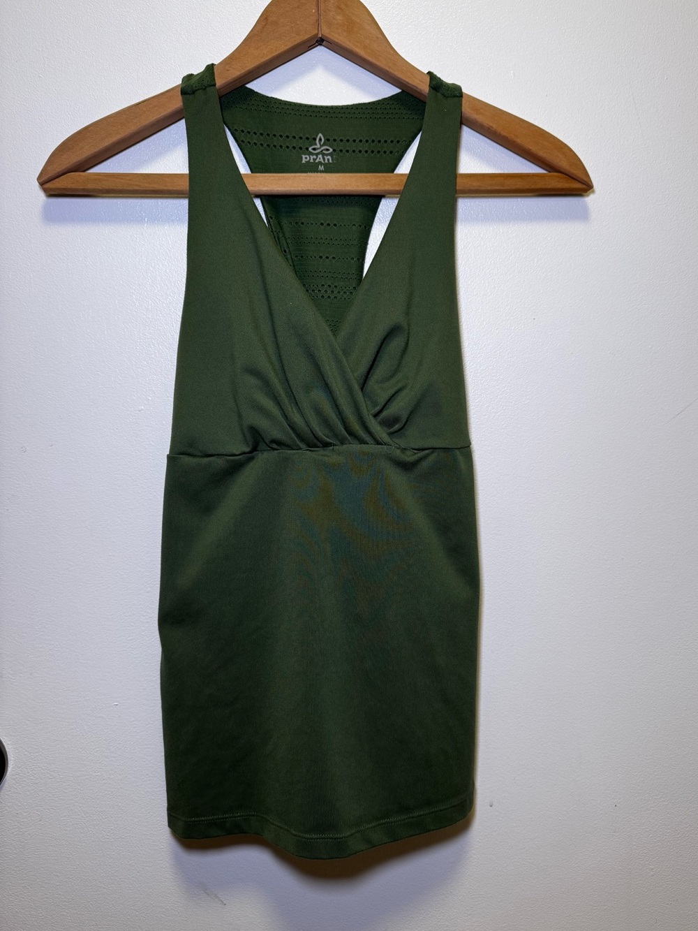 Prana Olive Green Crossover Athletic Tank